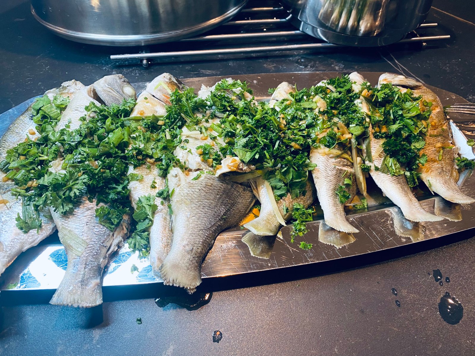 Steamed fish, China