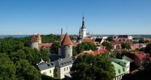 estonia, tallinn, roofs