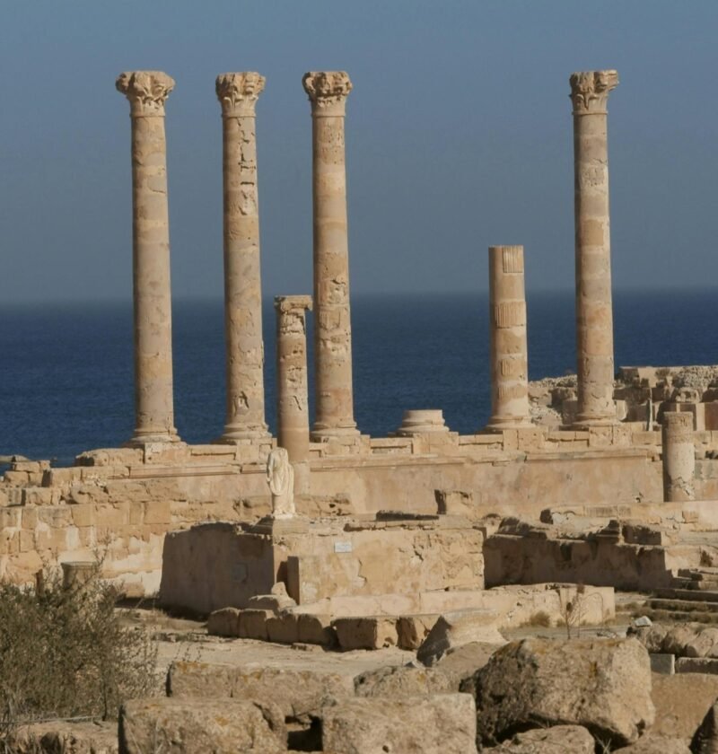 Ruinas antiguas en Sabratha, Libia
