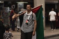 Man with Sudan Flag