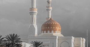 Golden Dome of a Mosque in Oman