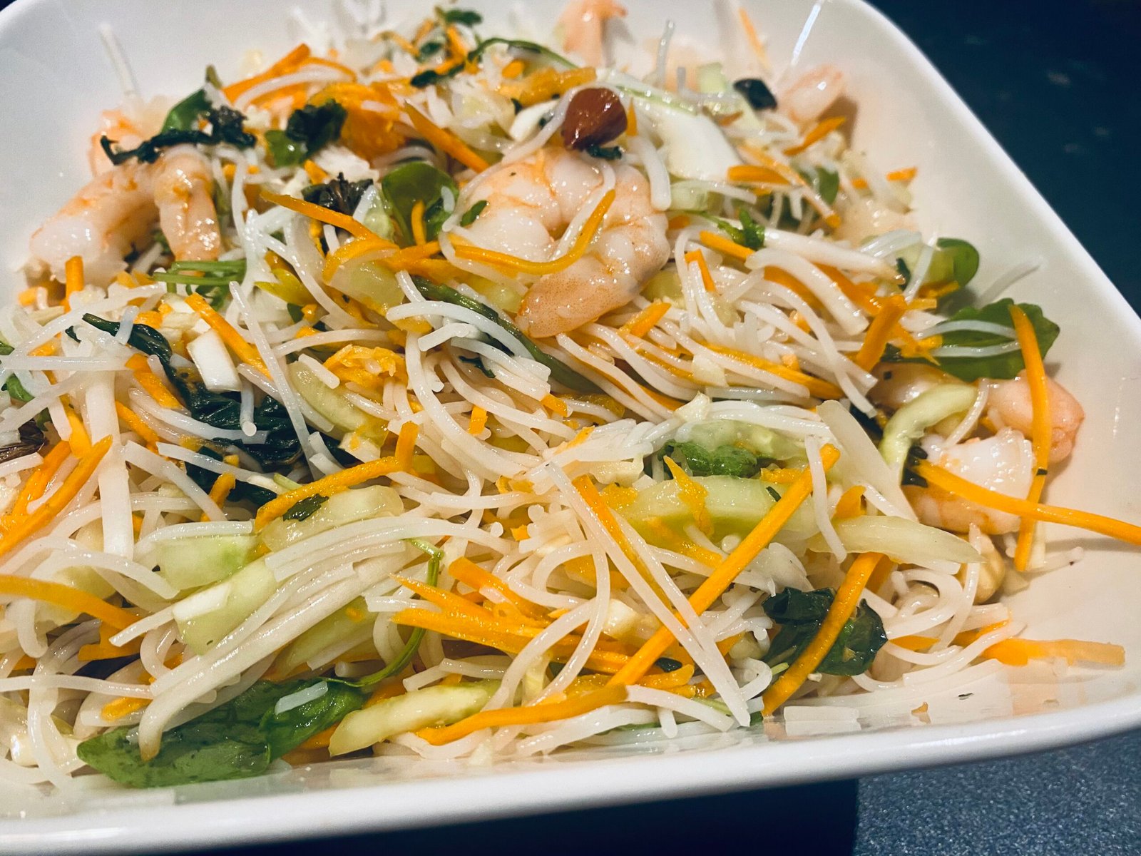 Vietnamese salad with shrimp