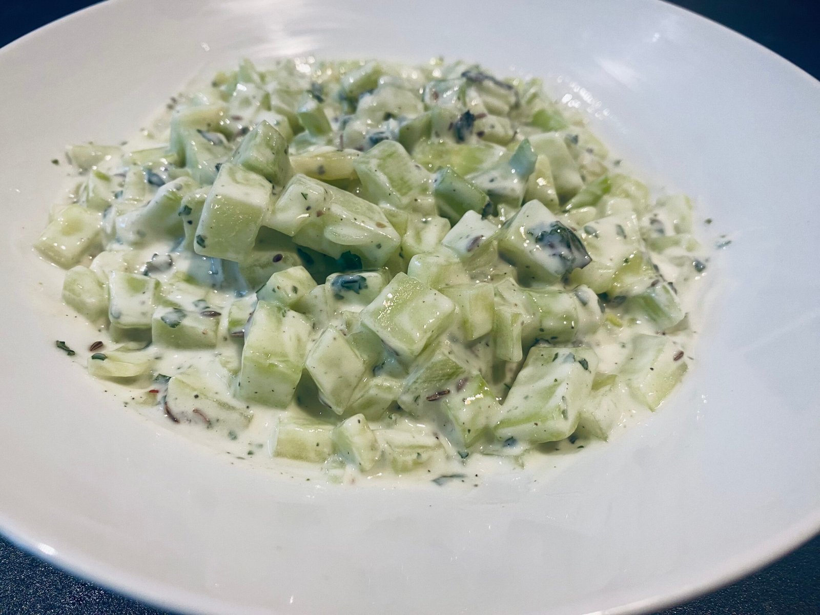 Pakistani Yogurt Cucumber Salad (Raita)