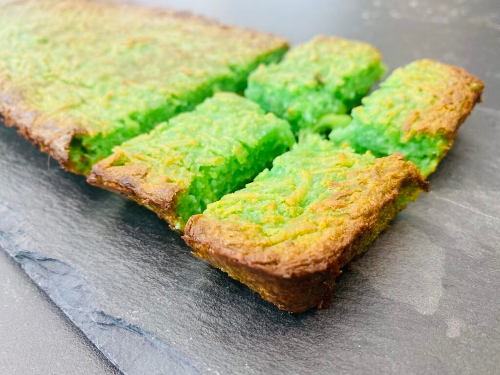 Gâteau indonésien sans gluten,Kueh Bingka Ubi