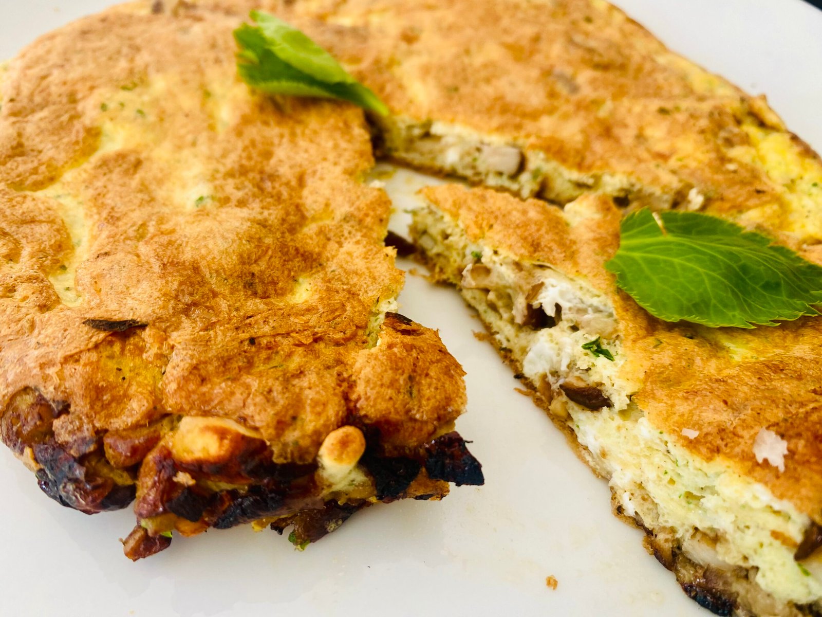 Italian porcini frittata, gluten-free