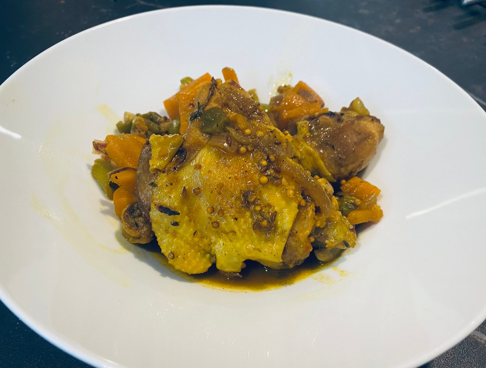 Colombo de poulet, martinique et guadeloupe