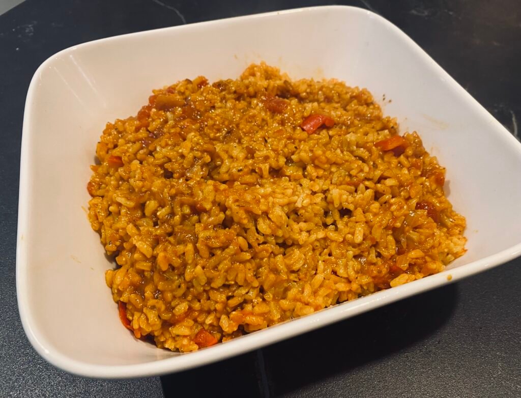 Jollof Rice nigérian, riz à la tomate