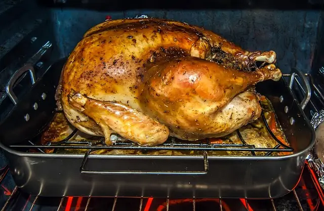 turkey, oven, dinner