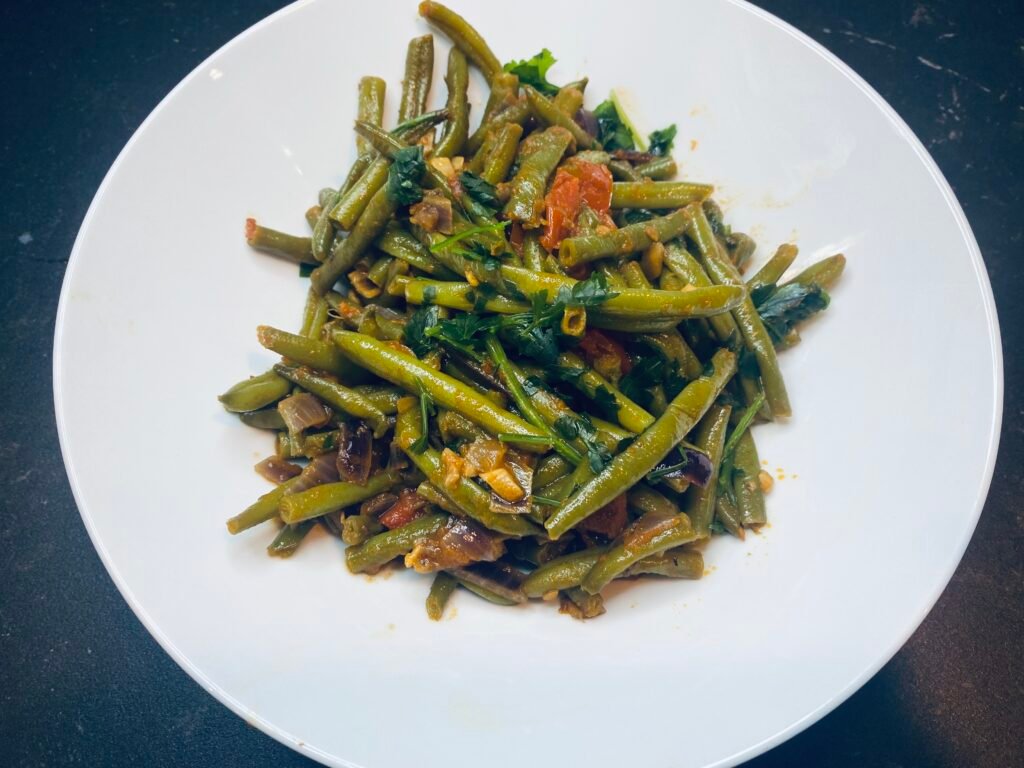 fasolakia ou Haricots verts à la tomate, Grèce