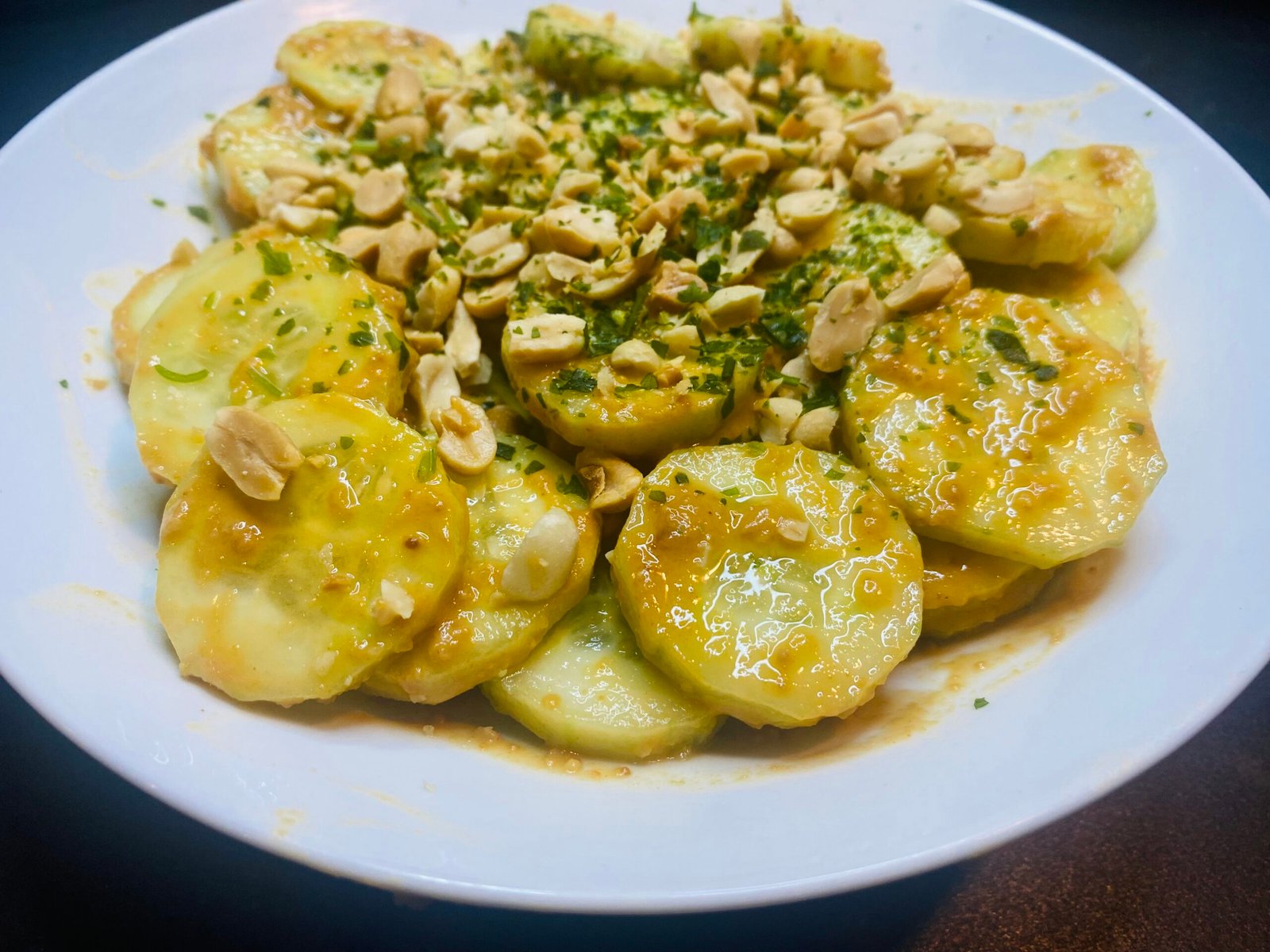 Cucumber salad with peanuts, Thailand