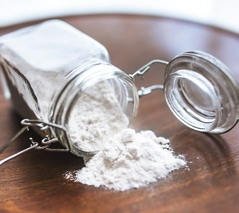 flour, jar, powder