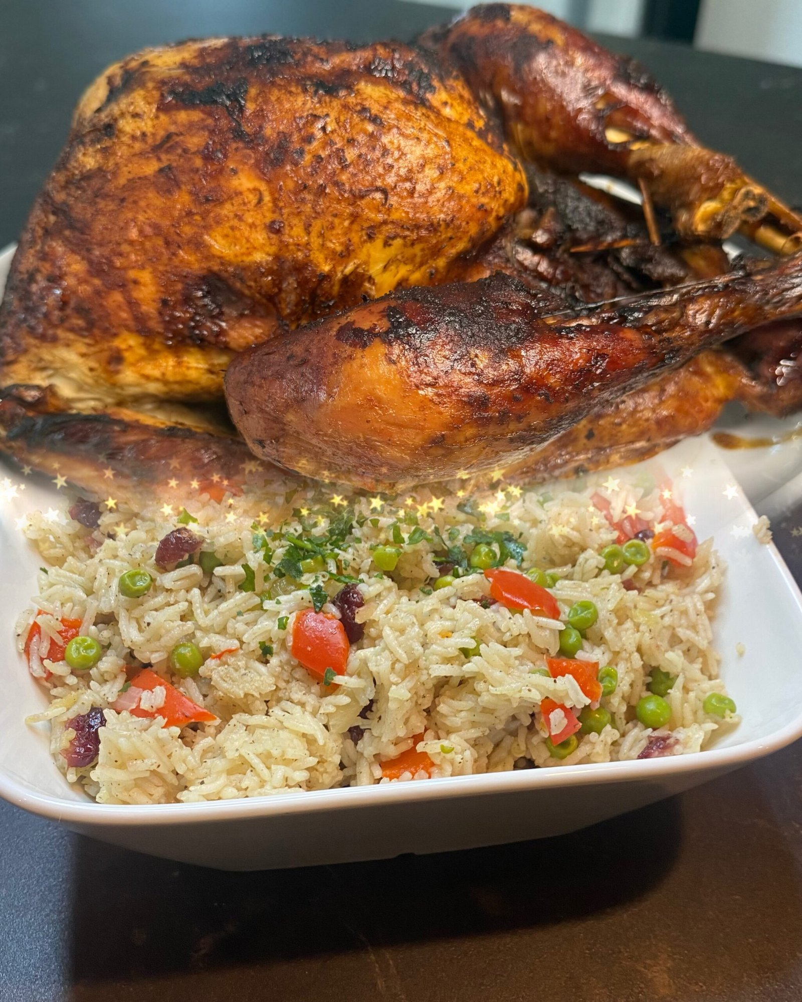 Peruvian Christmas Turkey and Rice