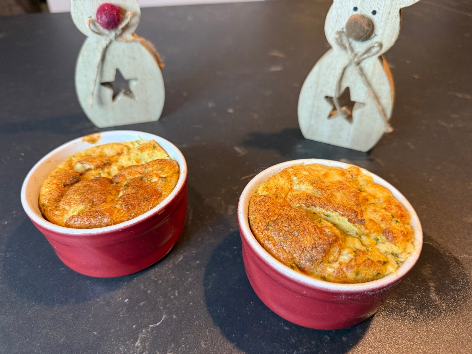 Soufflés au crabe et à l'ail des ours