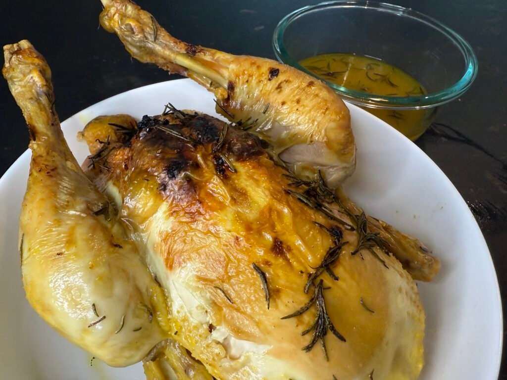 Poulet rôti au citron et au romarin, Italie