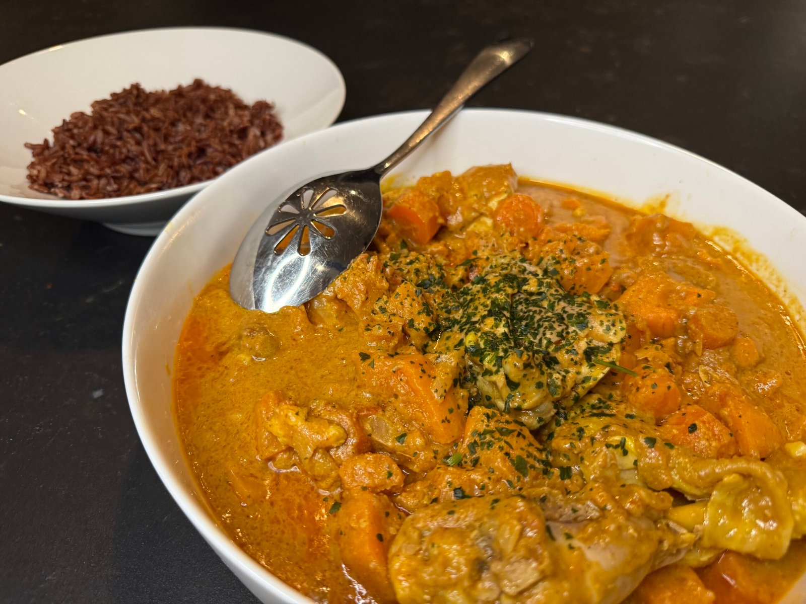 Mafé au poulet et aux patates douces sans gluten, Mali