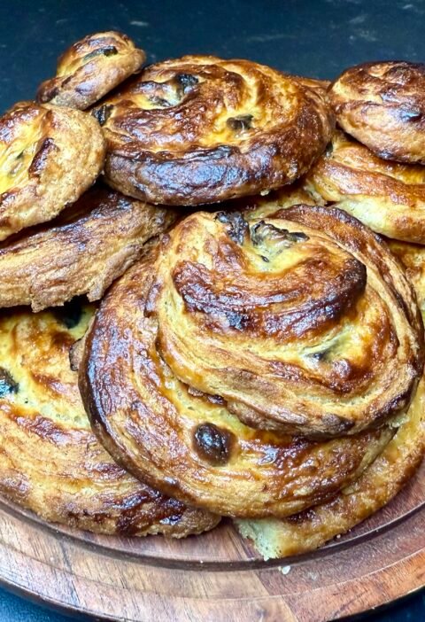 Pains aux raisins traditionnels sans gluten, France