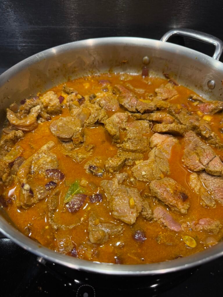 Gluten -Curry de cordero indio sin gluten