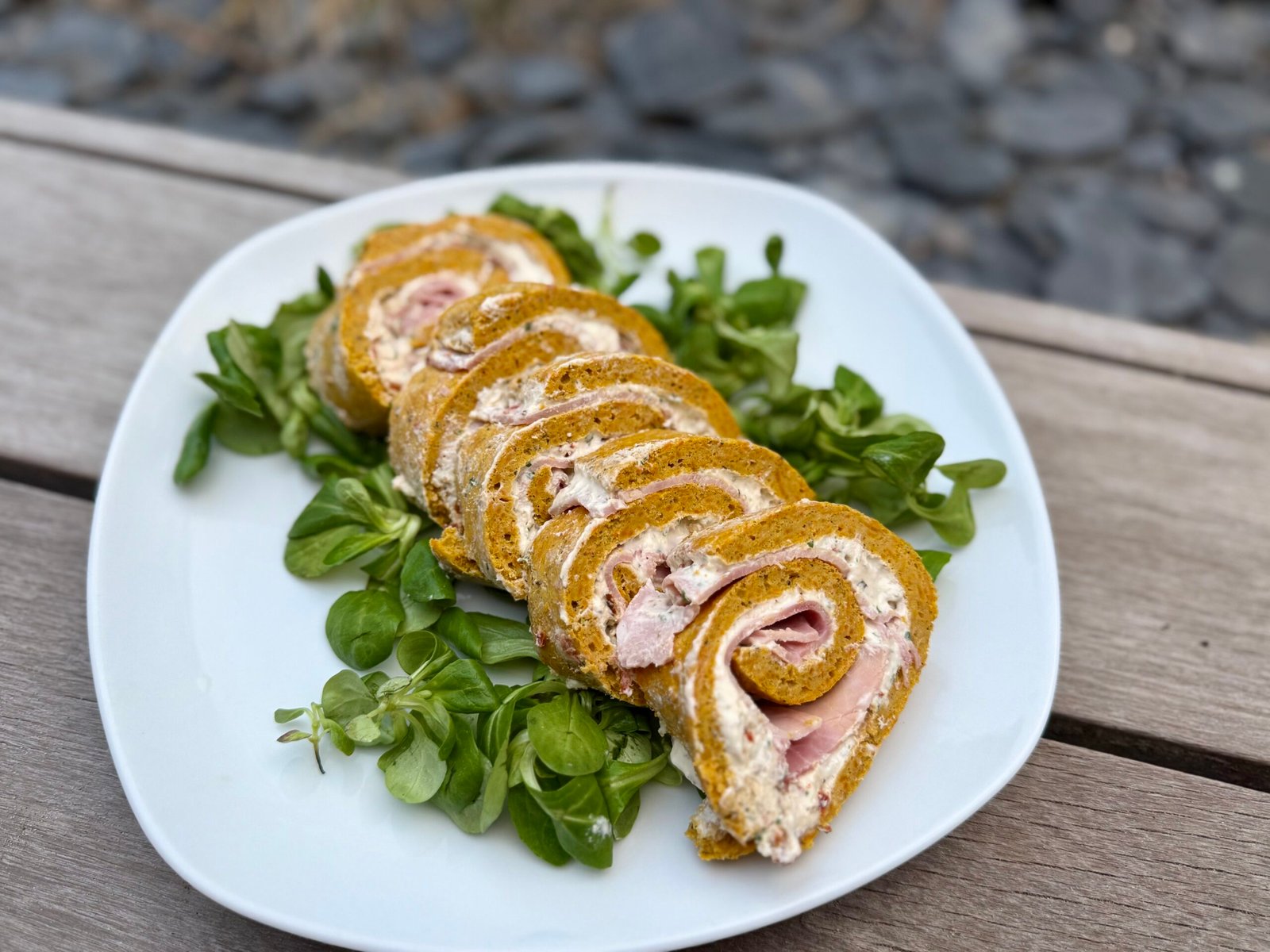 Roulé de carottes au jambon, sans gluten