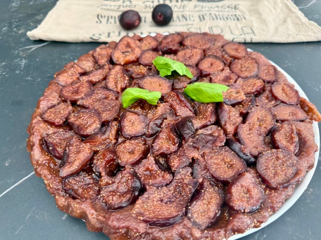 Tarta tatin de higos sin gluten