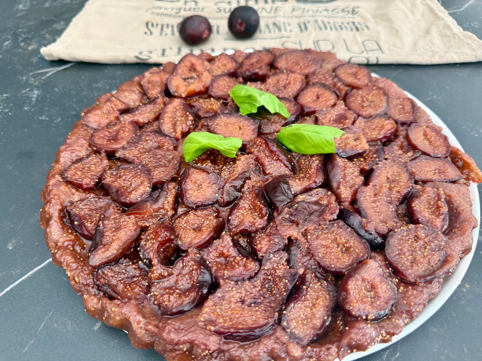 Tarta tatin de higos sin gluten