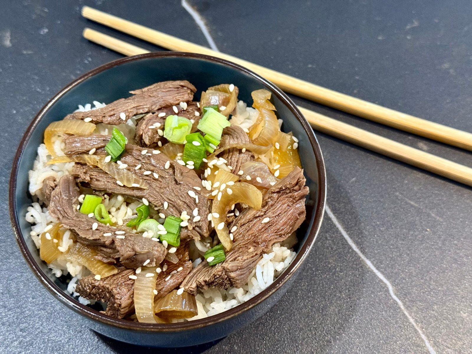 Gyudon, beef rice bowl, Japan