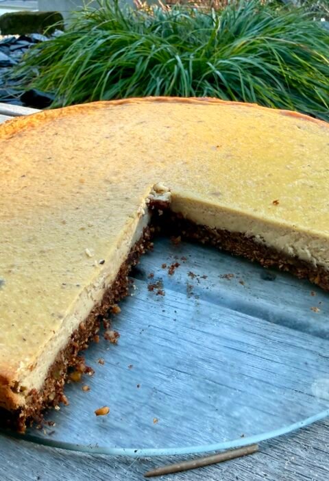 cheesecake sans gluten aux marrons