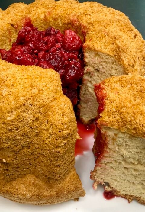 Angel cake sans gluten